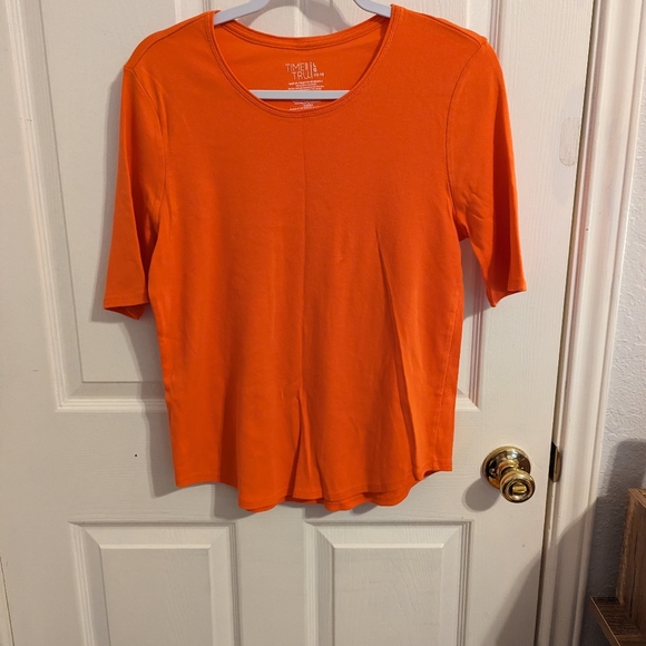 3/$15🧡 Time and Tru Women's Half Sleeve Top - Picture 6 of 9